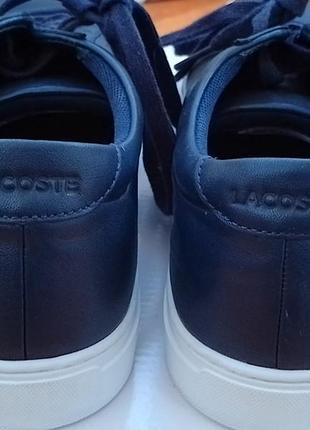 Фирменные мужские кроссовки lacoste l.12.12 116 1 cam nvy leather размер 454 фото