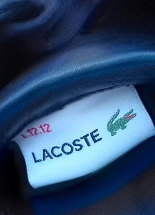 Фирменные мужские кроссовки lacoste l.12.12 116 1 cam nvy leather размер 453 фото
