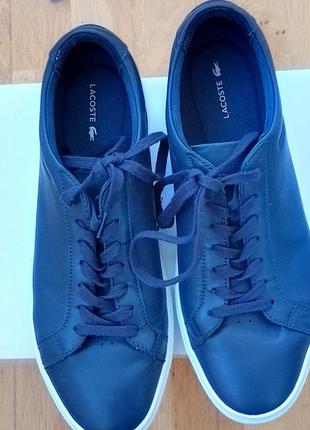 Фирменные мужские кроссовки lacoste l.12.12 116 1 cam nvy leather размер 452 фото