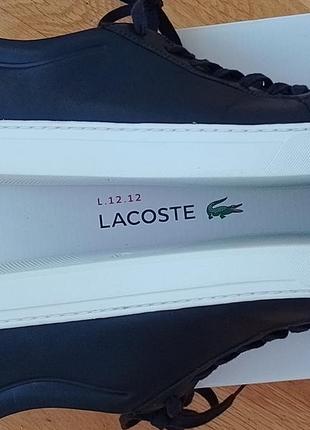 Фирменные мужские кроссовки lacoste l.12.12 116 1 cam nvy leather размер 456 фото