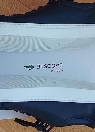 Фирменные мужские кроссовки lacoste l.12.12 116 1 cam nvy leather размер 457 фото