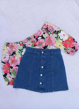 Джинсовая юбка мини ariana