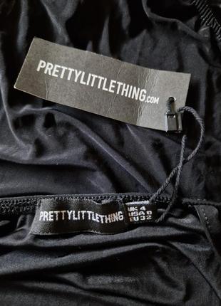 Чорне боді м'яке з хомутом від prettylittlething6 фото