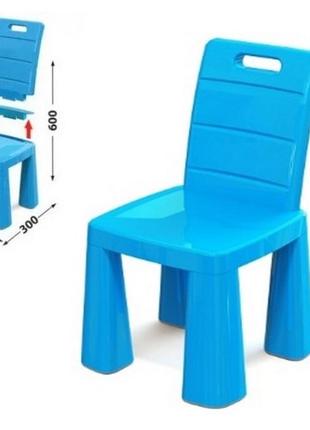 Стілець табурет долони голубой пластиковый стульчик детский, см. описание