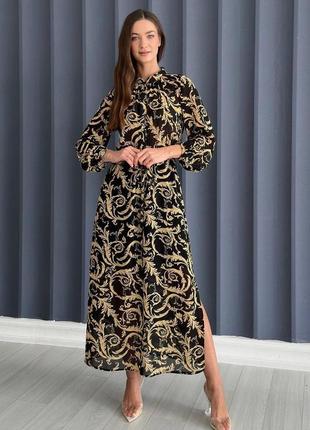 Жіноча сукня з шифонової тканини  44-50 розміри1 фото