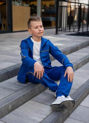 Костюм з худі на блискавці та джогерів з двунитки