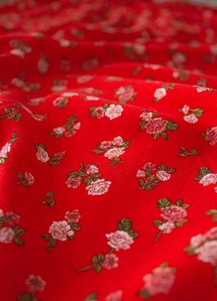 Сарафан макси свободный красный в цветочный принт new look7 фото