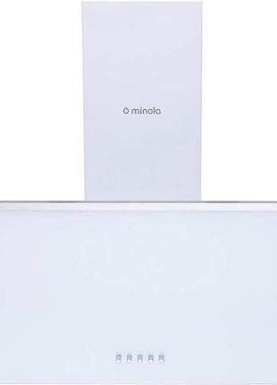 Витяжка minola hdn 6222 wh/inox 700 led (похила)