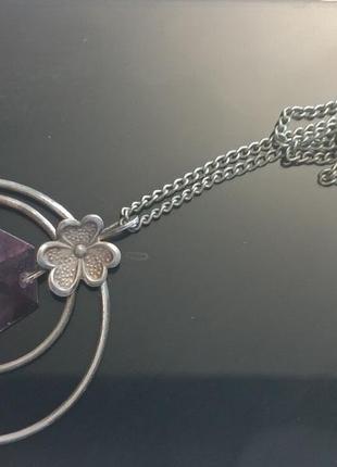 Цепочка с подвеской ссср мельхиор,стекло