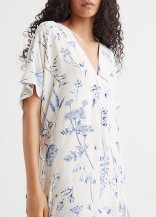 Натуральна брендова сукня -кафтан h&m