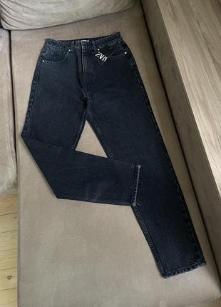 Крепежные джинсы mom от zara с биркой
