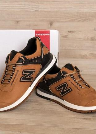 Шкіряні кросівки new balance рижі