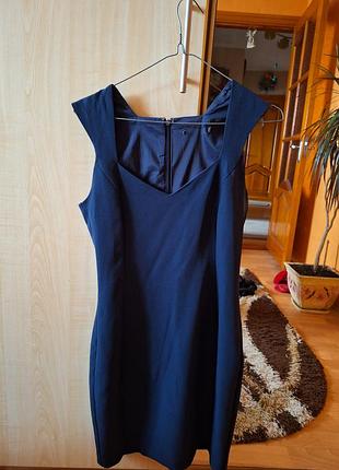 Синее платье mango