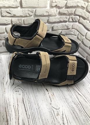 Чоловічі шкіряні сандалі босоніжки на липучках оливковий пісочний2 фото