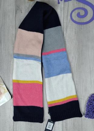 Дитячий шарф sarlini подвійний зимовий різнокольоровий 140х17 см3 фото