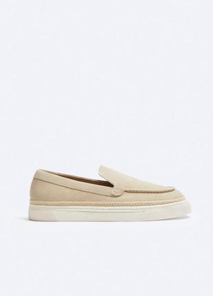 Мокасины замшевые zara