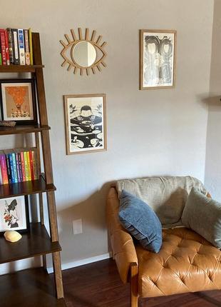 Зеркало всевидящее око, настенное зеркало в форме глаза, небольшое желтое декоративное зеркало