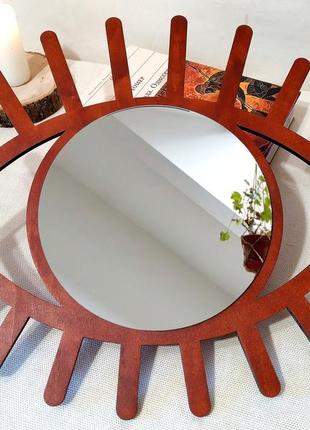 Зеркало всевидящее око, настенное зеркало в форме глаза, небольшое желтое декоративное зеркало