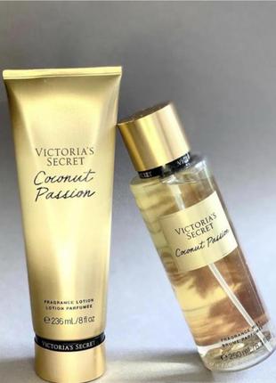 Coconut passion парфюмированный набор спрей лосьон для тела из классической серии от victoria’s secret оригинал