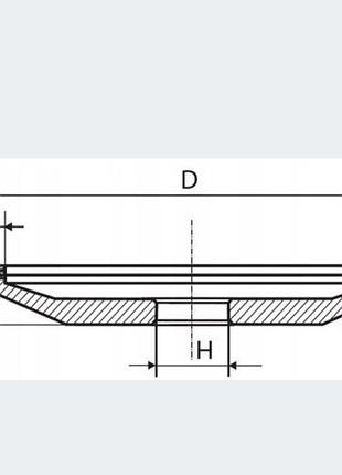 Диск алмазний, круг для заточування перемогових дискових пил і свердл 125*10*2*2.2 falon tech