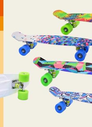 Скейт пенни penny board 17080 колеса pu, 57см1 фото