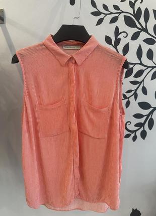 Сорочка без рукавів/ блуза/ літня безрукавка