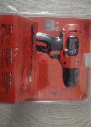 Отвертка аккумуляторная black+decker bdd8 2