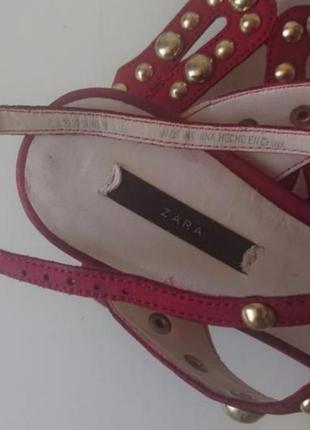 Кожаные босоножки zara9 фото