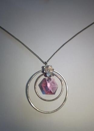 Цепочка с подвеской ссср мельхиор,стекло