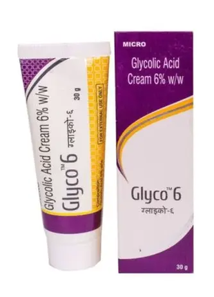 Крем для обличчя glyco 6% гліко. glycolic acid cream. з гліколевою кислотою, 30 г.