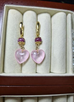 Сережки "серденька"