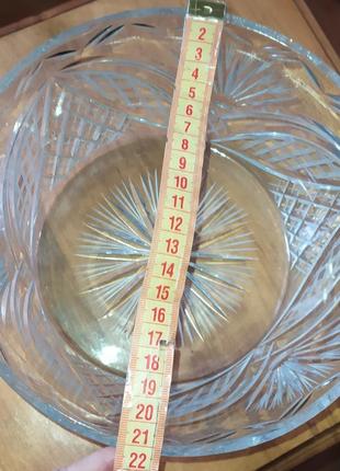 Ваза кришталева, тюльпан, красива,для салатів, цукерок, фруктів.