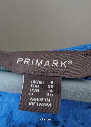 Плаття в сині квіти на довгий рукав віскоза primark3 фото