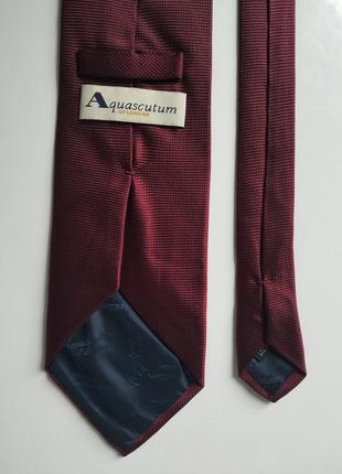 Бордовый классический галстук галстук aquascutum