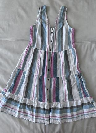 Льняное платье с-м