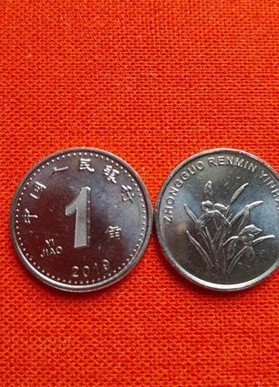 Китай 1 джао 2019г.unc новый дизайн