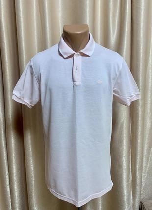 Футболка поло bamford&sons италия размер m, подойдет на m, l, xl цвет нежно-розовый