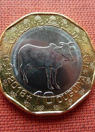 Мавритания 10 угий 2018г. unc