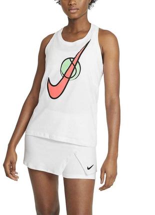 Майка nikecourt women's swoosh tennis tank артикул dc5252-100 размер м