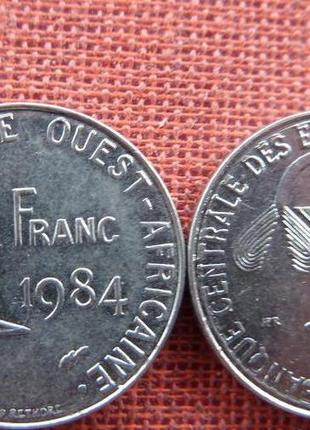 Західно- африканський валютний союз 1min 1984 р. Фр. кфа bceao західна африка