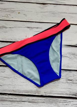 Купальник раздельный плавки синие бикини женские низ купальника hunkemoller