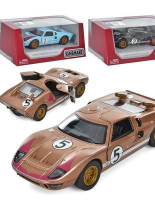 Метал модель ford 1966 gt40 mkii машина металлическая инерционная kinsmart 5427w