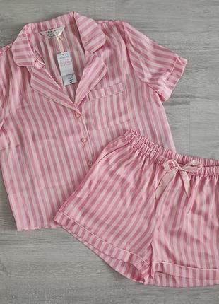 Пижама розовая в полоску primark