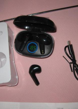 Бездротові навушники через блютуз bluetooth airpods hands free вільні руки дуже зручно з індикатором