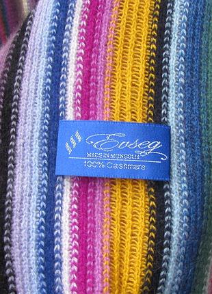 Большой кашемировый шарф палантин шаль трикотаж монголия