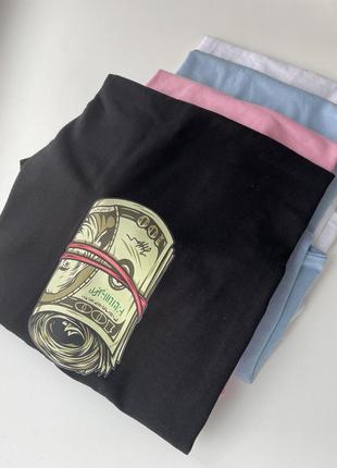 Оверсайз футболка «dollar”