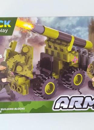 Конструктор блоковий арт. 921-425р iblock армія ракетниця, 90 деталей