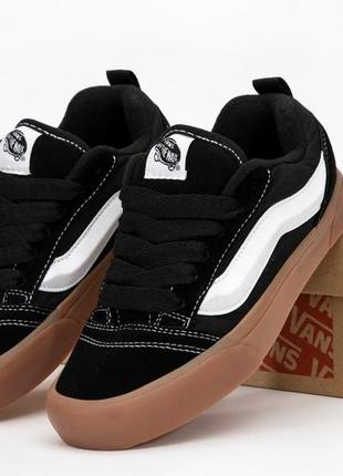 Vans old skool knu кеды ванс мужские черные, кеды женские ванс