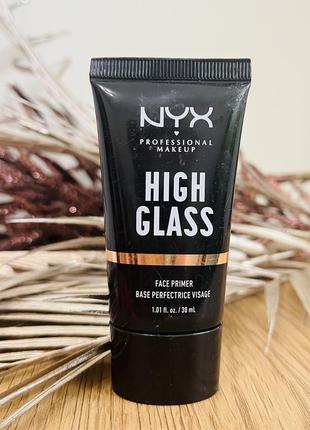 Оригінал база сяюча під макіяж nyx high glass face primer 02 rose quartz