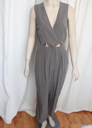 Серый комбинезон брючный манго хс 34 размер mango